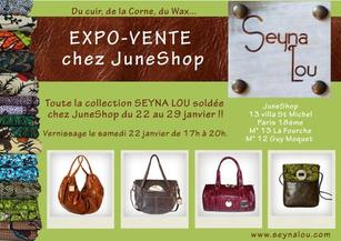 DU 22 AU 29 JANVIER : SOLDES MAROQUINERIE SEYNA LOU AU JUNESHOP !!!